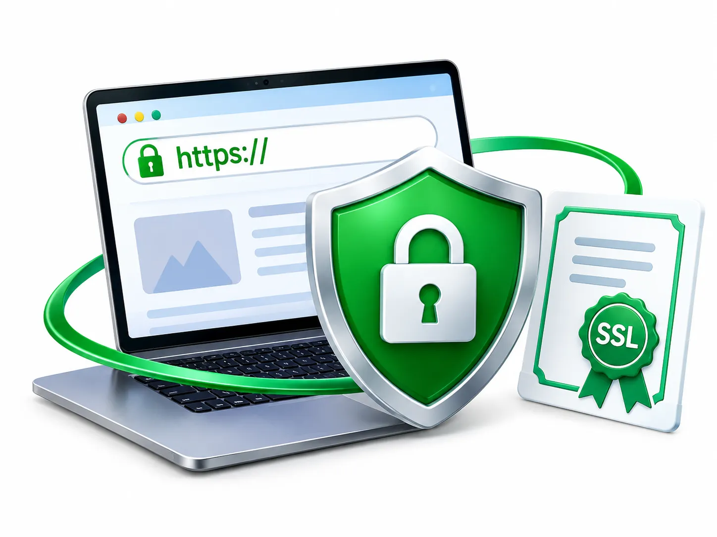 گواهی SSL و اتصال امن HTTPS