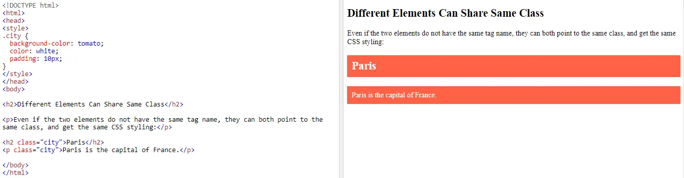 آموزش کامل استفاده از صفت Class در HTML