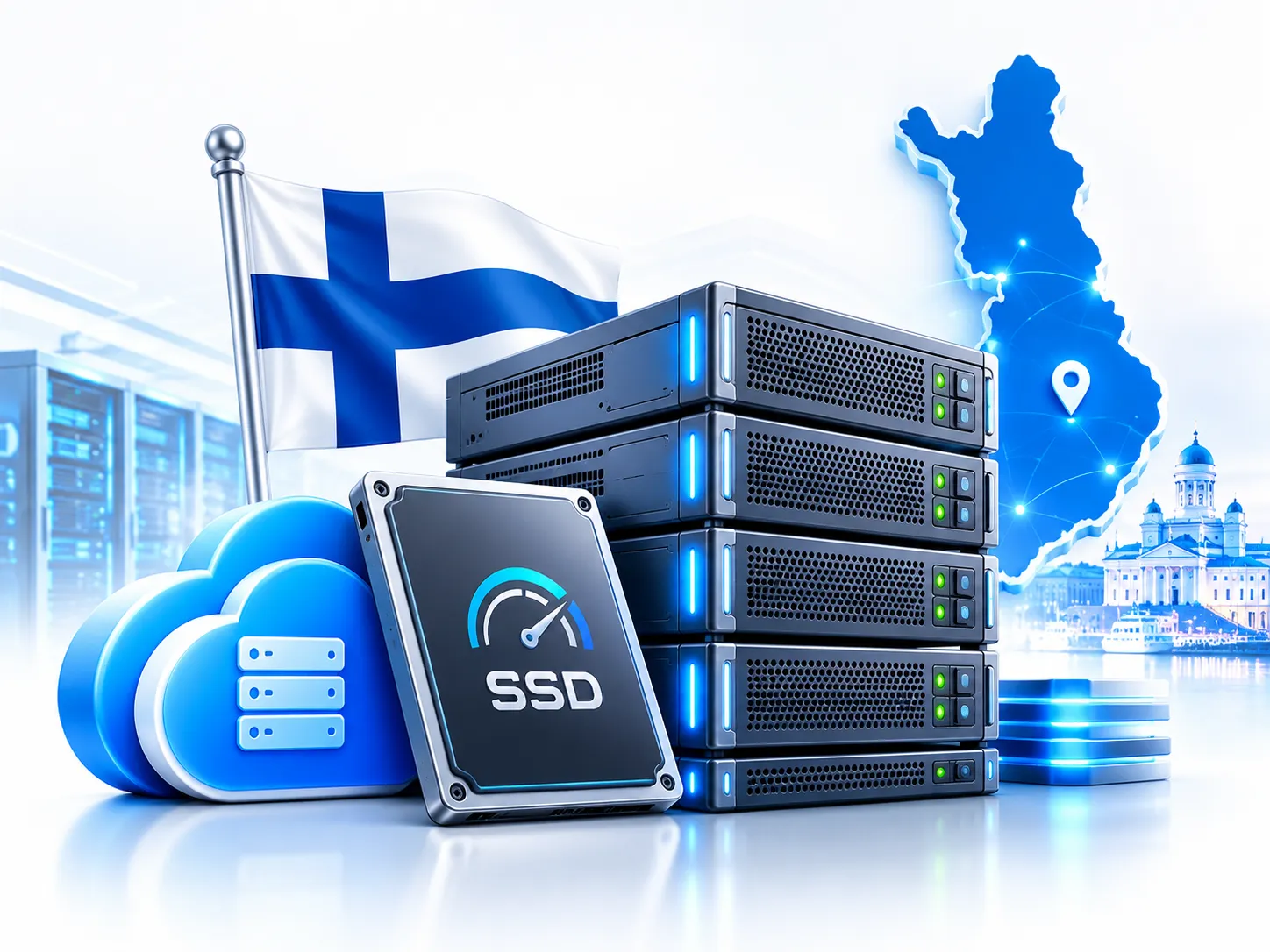 سرور مجازی فنلاند با هارد SSD
