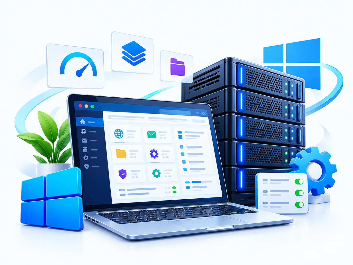 کنترل پنل Plesk در هاست ویندوز